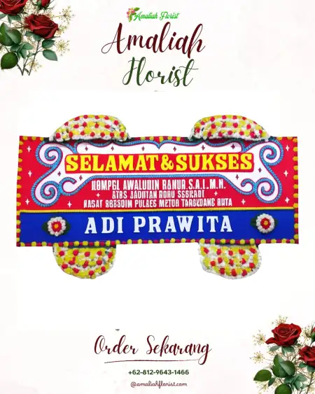 Papan Bunga Ucapan Selamat Bitingan